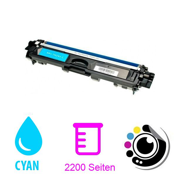 Kompatible Tonerkartusche Brother TN241 C / TN245 C Cyan
