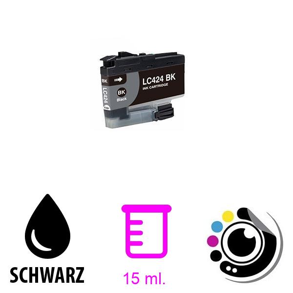 Kompatibel Patrone Brother LC-424 Schwarz
