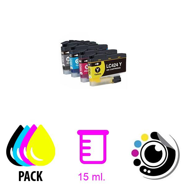 Kompatibel Patrone Pack 4 Brother LC-424