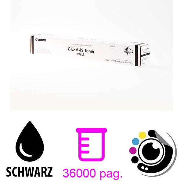 Original Canon Toner C-EXV49 Schwarz 8524B002