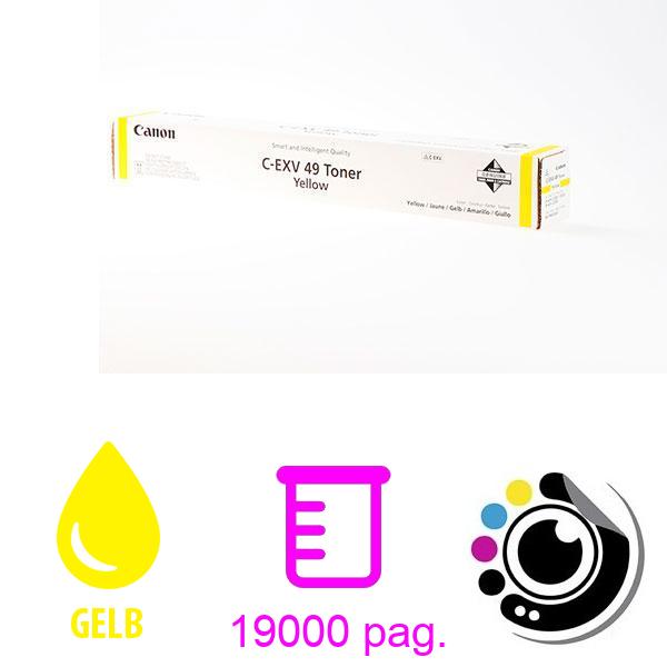 Original Canon Toner C-EXV49 Gelb 8527B002