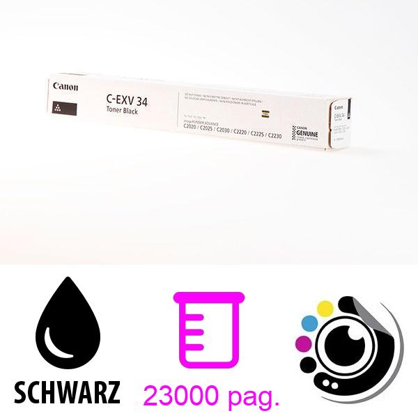 Original Canon Toner C-EXV34 Schwarz 3782B002