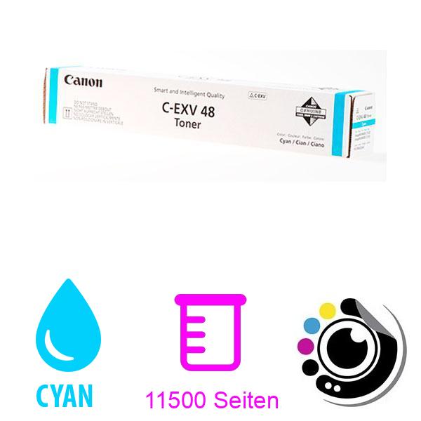 Original Canon Toner C-EXV48 Cyan 9107B002