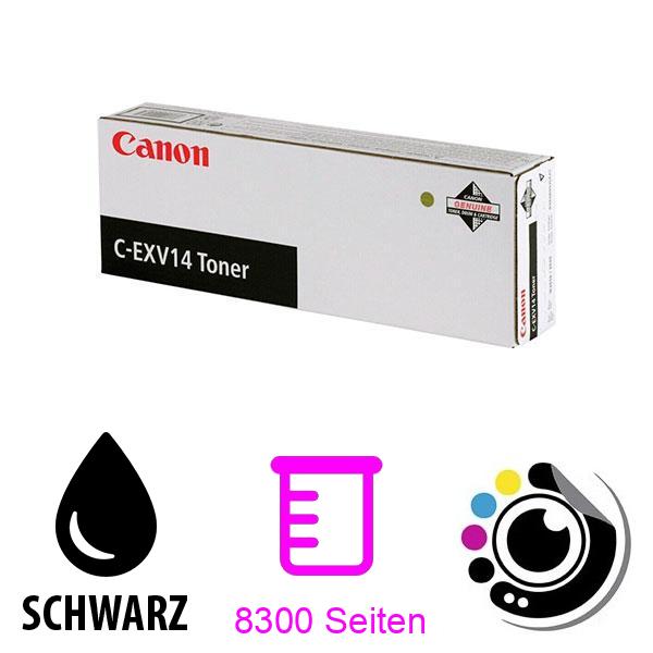 Original Toner Pack 2 Canon C-EXV14 Schwarz 0384B002