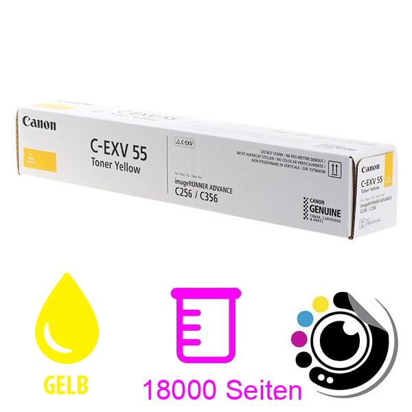 Original Canon Toner C-EXV 55 Gelb 2185C002