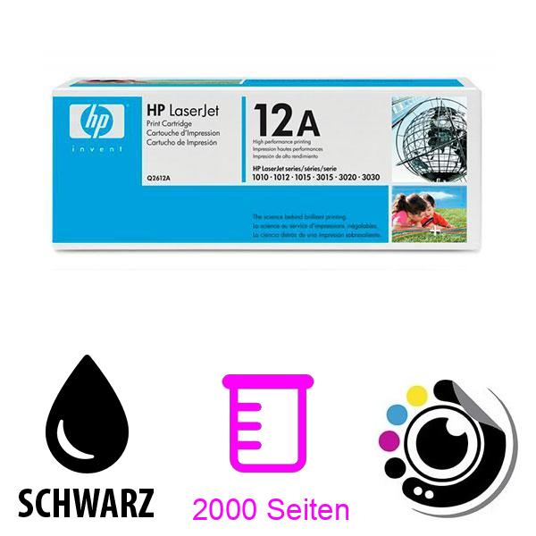 Original Toner HP Q2612A Schwarz