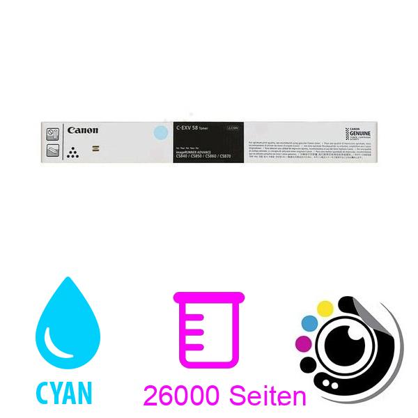 Toner Original Canon C-EXV58L Cyan 3767C002