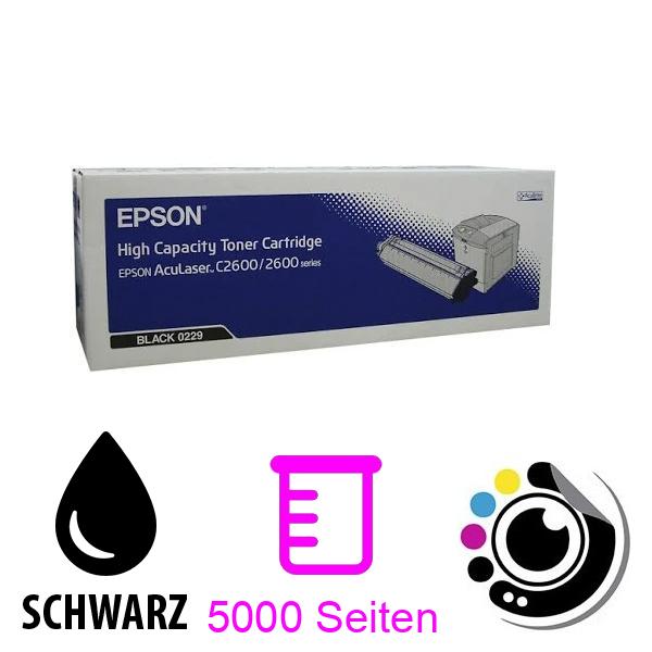Original Toner Epson c2600 Schwarz c13s050229