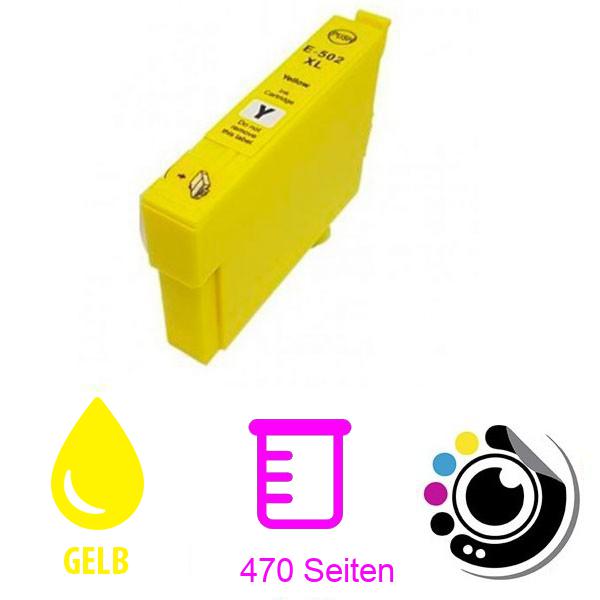 Kompatibel Druckerpatronen Epson 502XL / 502 (T02W4 / T02V4) Gelb C13T02W44010 / C13T02V44010
