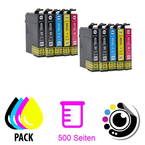 10er-Pack Kompatible Patronen Epson 603XL