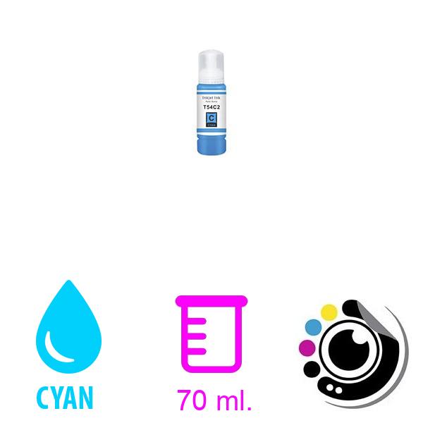 Kompatibel Flasche de Tinte epson t54c Cyan