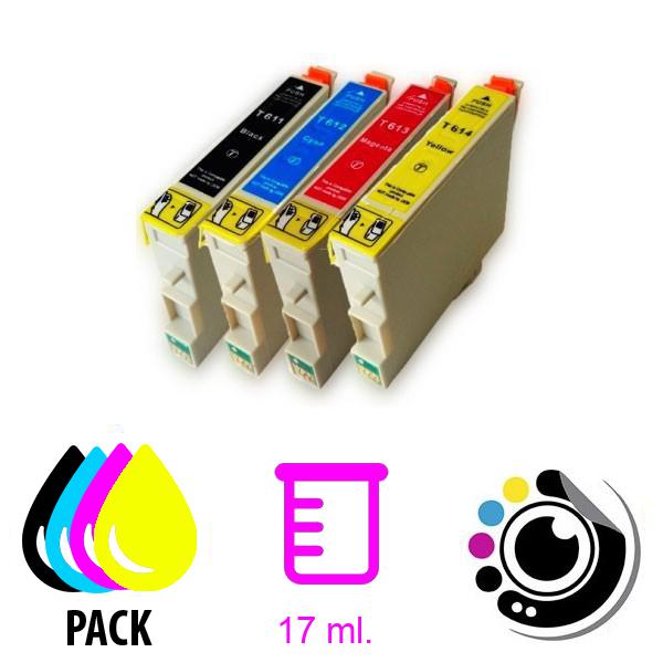 Kompatibel Kombi-Pack 4 x Tinte Epson T0611/2/3/4