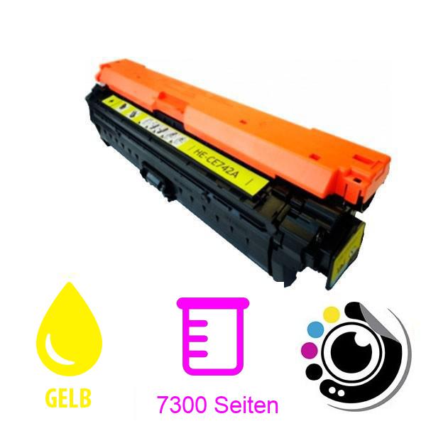 Kompatibler Toner HP CE742A Gelb 307A