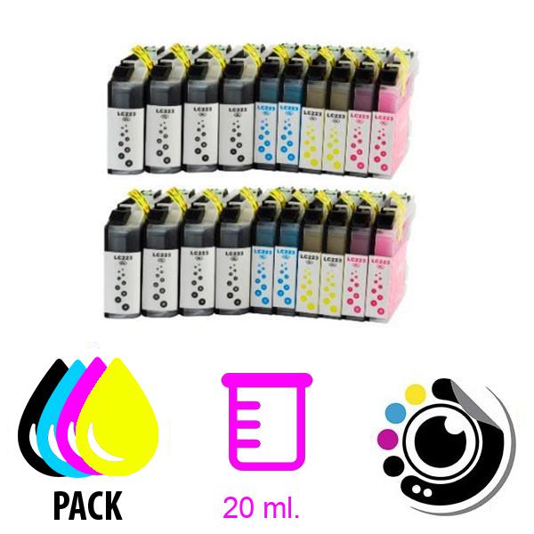 Kompatibel Druckerpatronen Pack x20 Brother LC223 / LC221 V3
