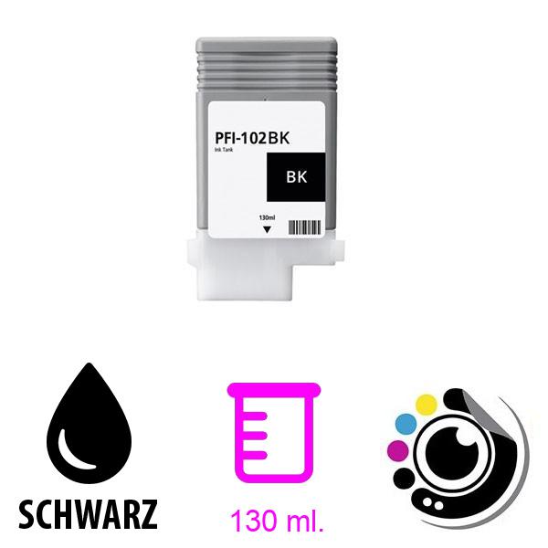 Kompatibel Druckerpatronen Canon PFI-102BK Schwarz 0895B001