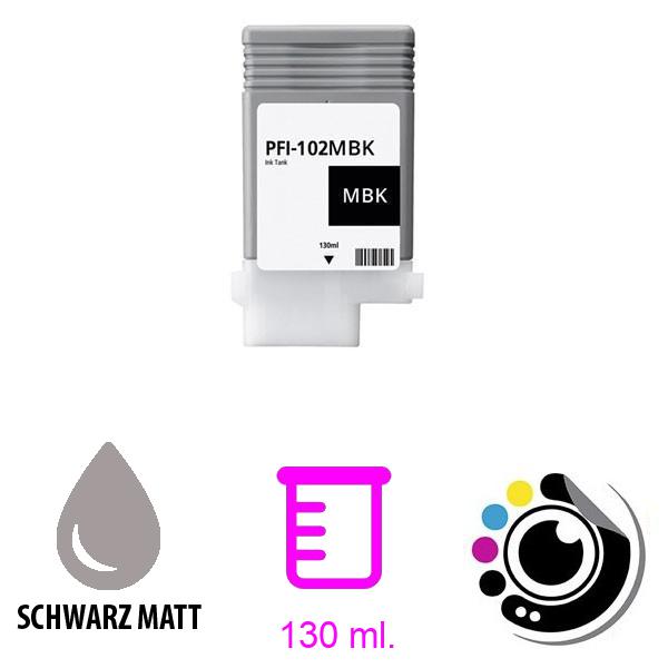 Kompatible MattSchwarze Tintenpatrone Canon PFI-102MBK 0894B001