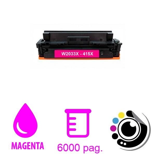 Kompatibel Toner HP W2033X / Canon 055 Magenta 415X gechipt