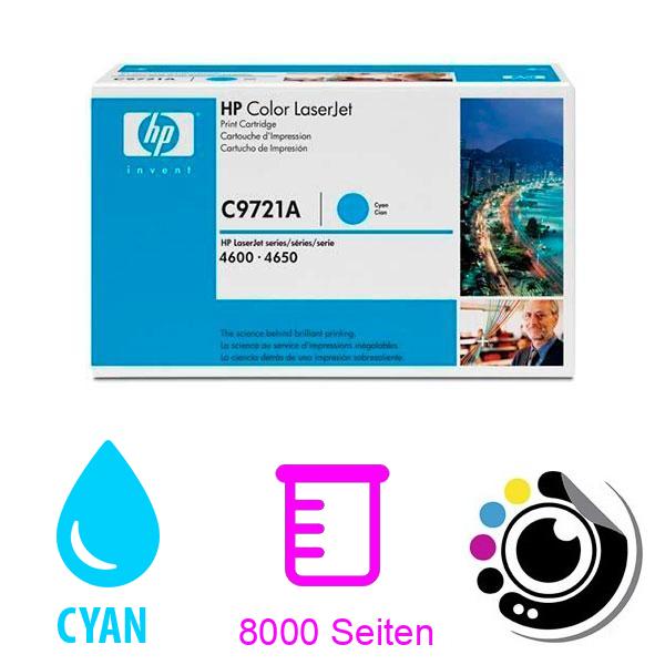 Original Toner Hp C9721A / 641A Cyan
