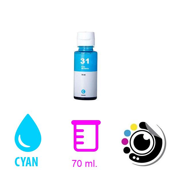 Kompatibel Tinte HP 31XL Cyan 1VU26AE