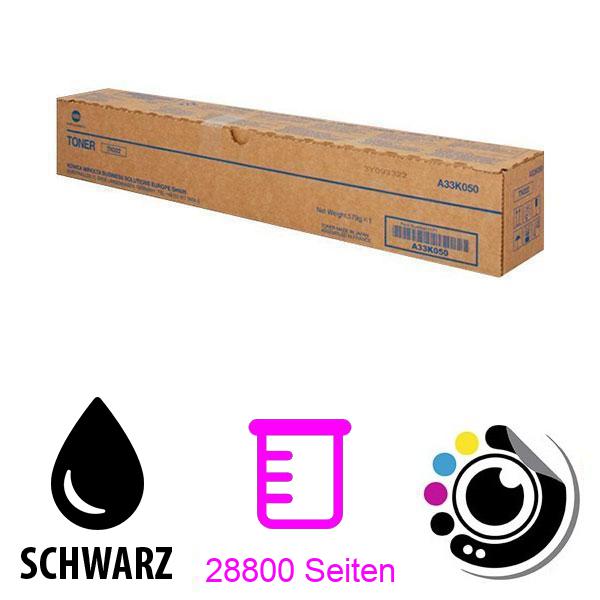 Original Toner Konica Minolta TN322 Schwarz- A33K050