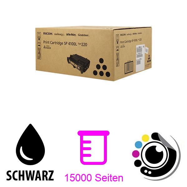 Original Toner Ricoh Aficio SP4100 / SP4110 / SP4210 / SP4310 Schwarz 407008 / 402810 / 403180 / 407649 / Type 220