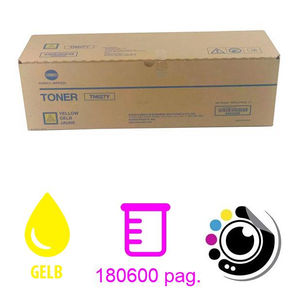 Original Toner Konica Minolta TN627 Gelb (ACVV230)