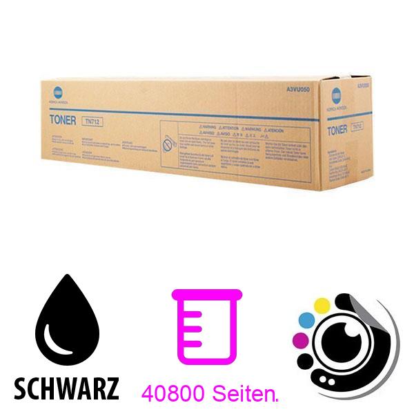 Original Toner Konica Minolta TN712 Schwarz A3VU050