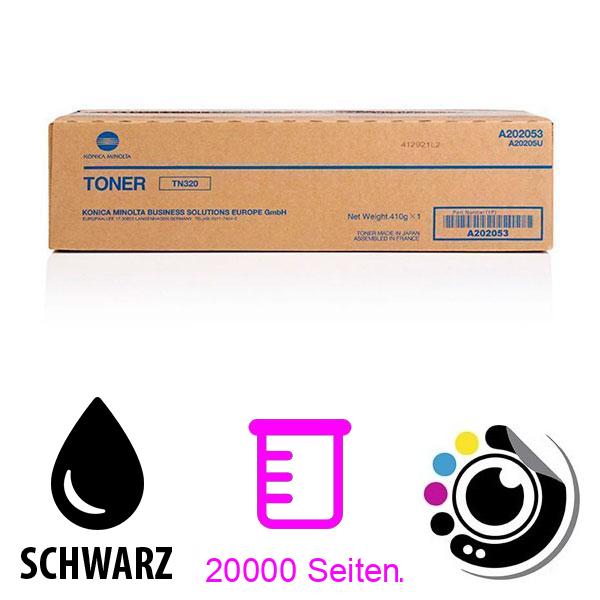 Original Toner Konica Minolta TN-320 Schwarz A202053