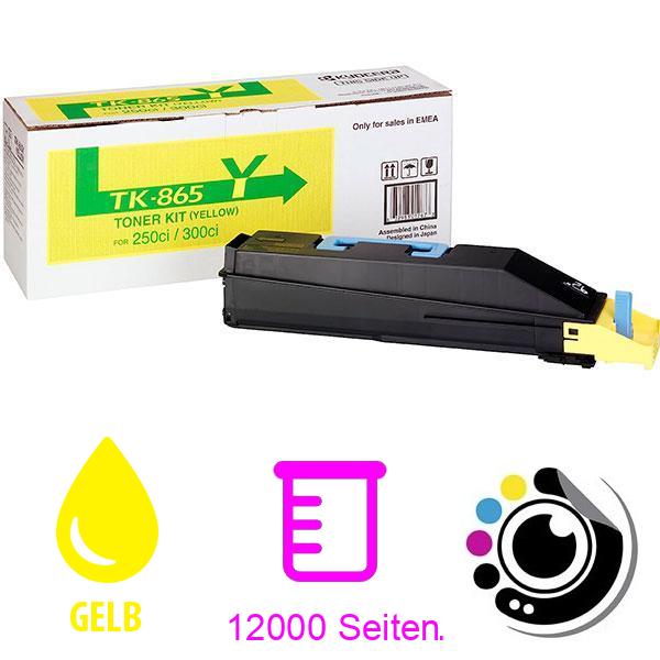 Original Toner Kyocera TK-865 Gelb 1T02JZAEU0