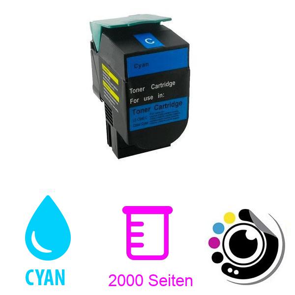 Kompatibler Toner Lexmark 540H/ C540H1CG Cyan