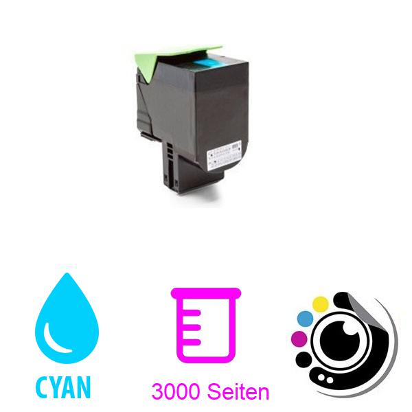 Kompatibler Toner Lexmark CS310 / CS410 / CS510 Cyan 70C2HC0 / 702HC