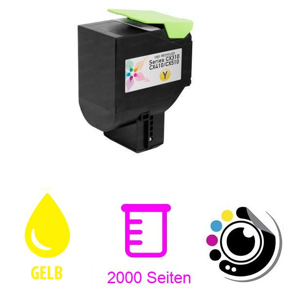 Kompatibler Lexmark-Toner Gelb 80C2SY0/802SY (CX310/CX410/CX510)