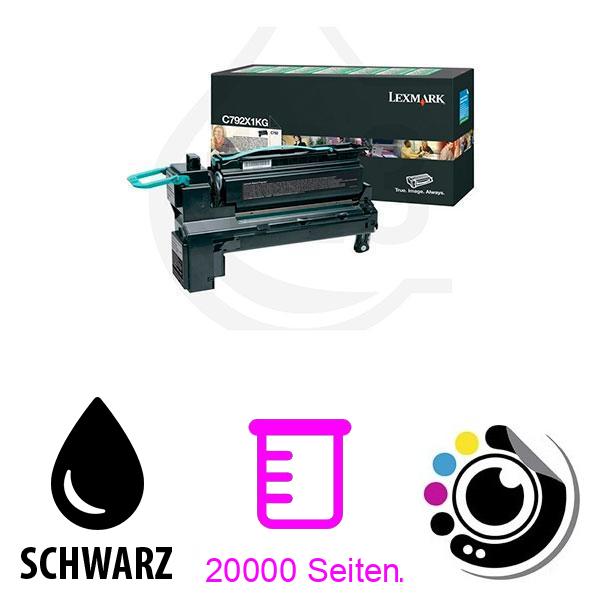 Original Toner Lexmark C792X1KG Schwarz