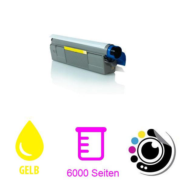 Kompatibel Toner OKI C610 Gelb 44315305