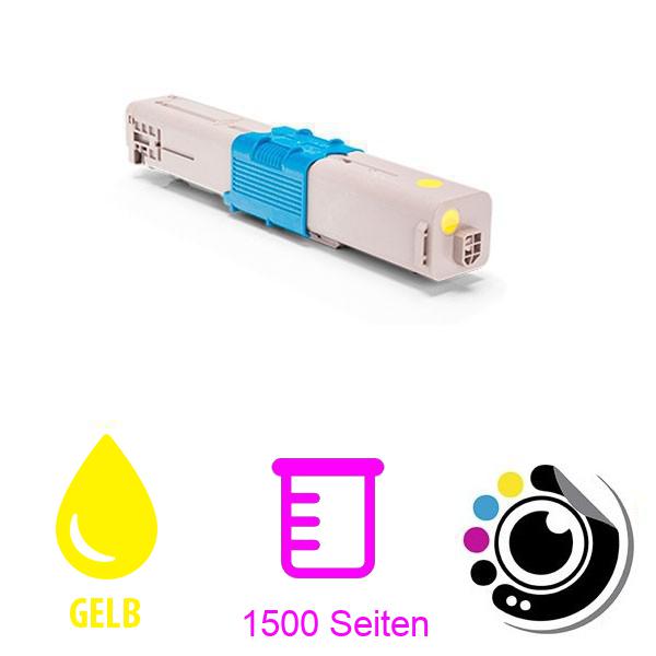 Kompatibler Toner OKI C301 / C321 Gelb 44973533