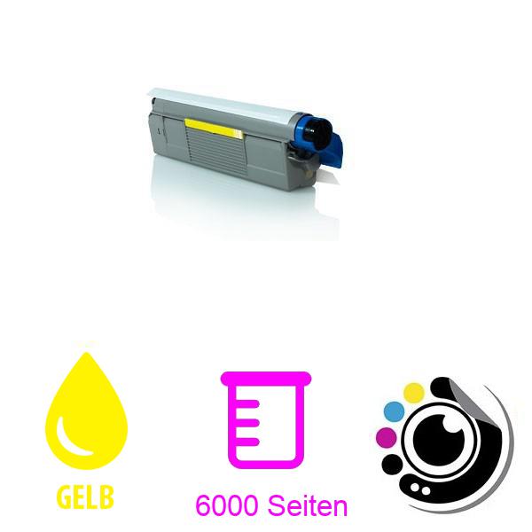 Kompatibler Toner OKI C8600 / C8800 Gelb 43487709