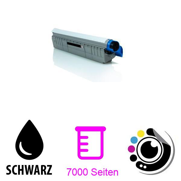 Kompatibler Toner OKI C801 / C821 Schwarz 44643004