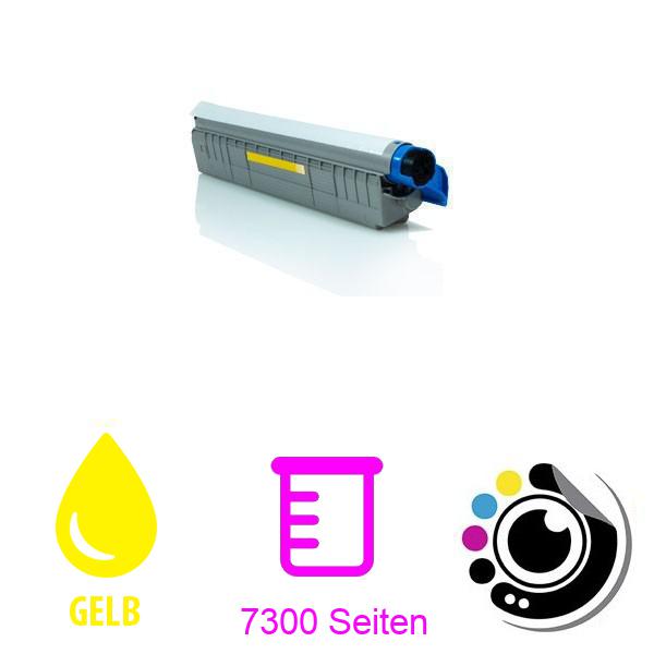 Kompatibler Toner OKI C801 / C821 Gelb 44643001
