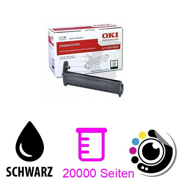 Original Trommel OKI C5650/C5750 Schwarz 43870008
