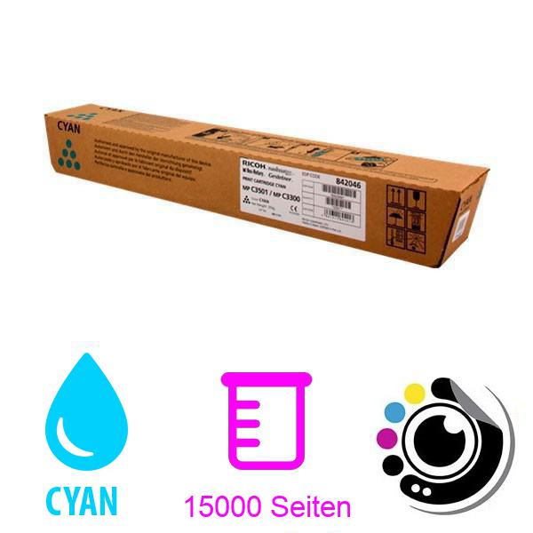 Kompatibler Toner Ricoh MP-C2800/C3300/c3001/c3501 Cyan 841127