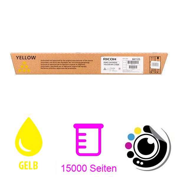 Original Toner Ricoh Aficio MP-C2800/C3300/c3001/c3501 Gelb 841125