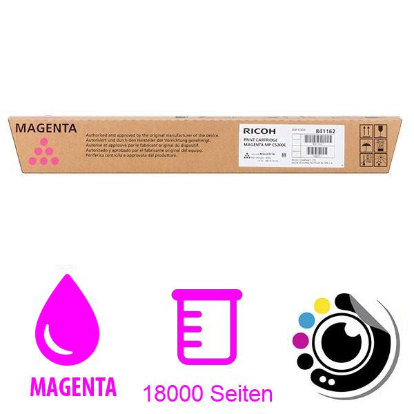 Original Toner Ricoh Aficio MP-C4000 / MP-C5000 /Magenta 842050 / 841458 / 841162