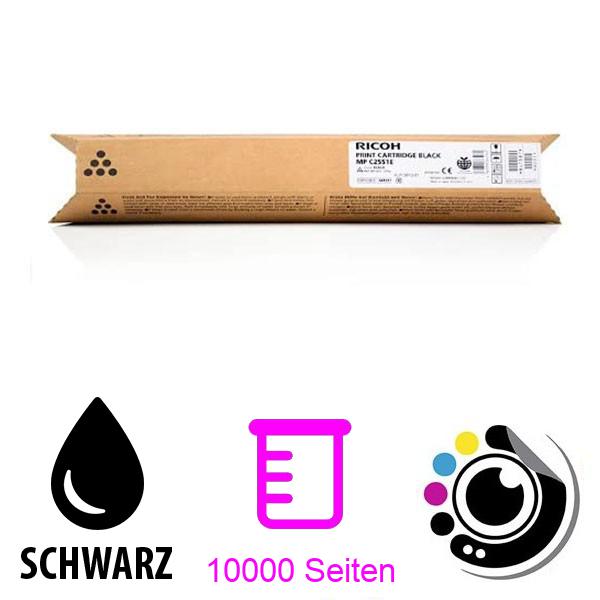 Toner Original Ricoh Aficio MP-C2051 / MP-C2551 Schwarz 842061 / 841504 / 841587