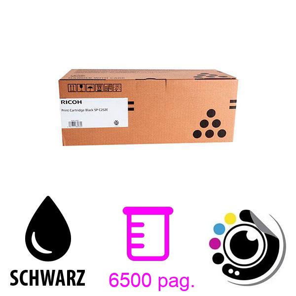Original Toner Ricoh Aficio SP C252E Schwarz 407716