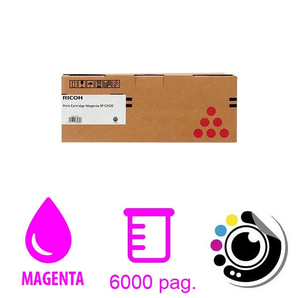Original Toner Ricoh Aficio SP C252HE Magenta 407718