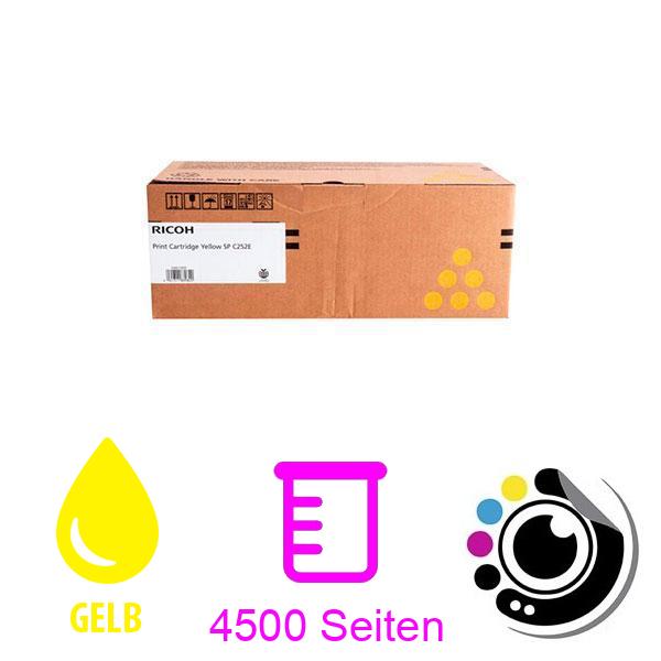 Original Toner Ricoh Aficio SP C252HE Gelb 407534