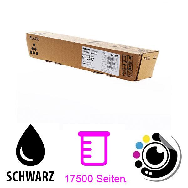 Original Toner Ricoh MP C407 Schwarz 842211