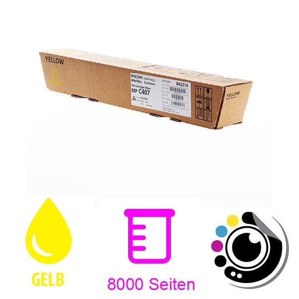 Original Toner Ricoh MP C407 Gelb 842214