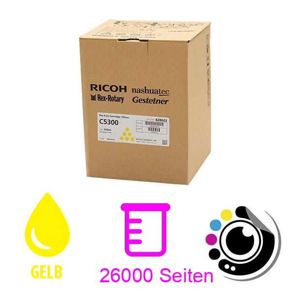 Original Toner Ricoh Pro C5300 Gelb 828598 / 828602
