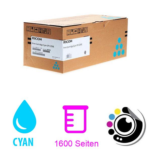 Original Toner Ricoh SP-C250H / C260 Cyan 407544